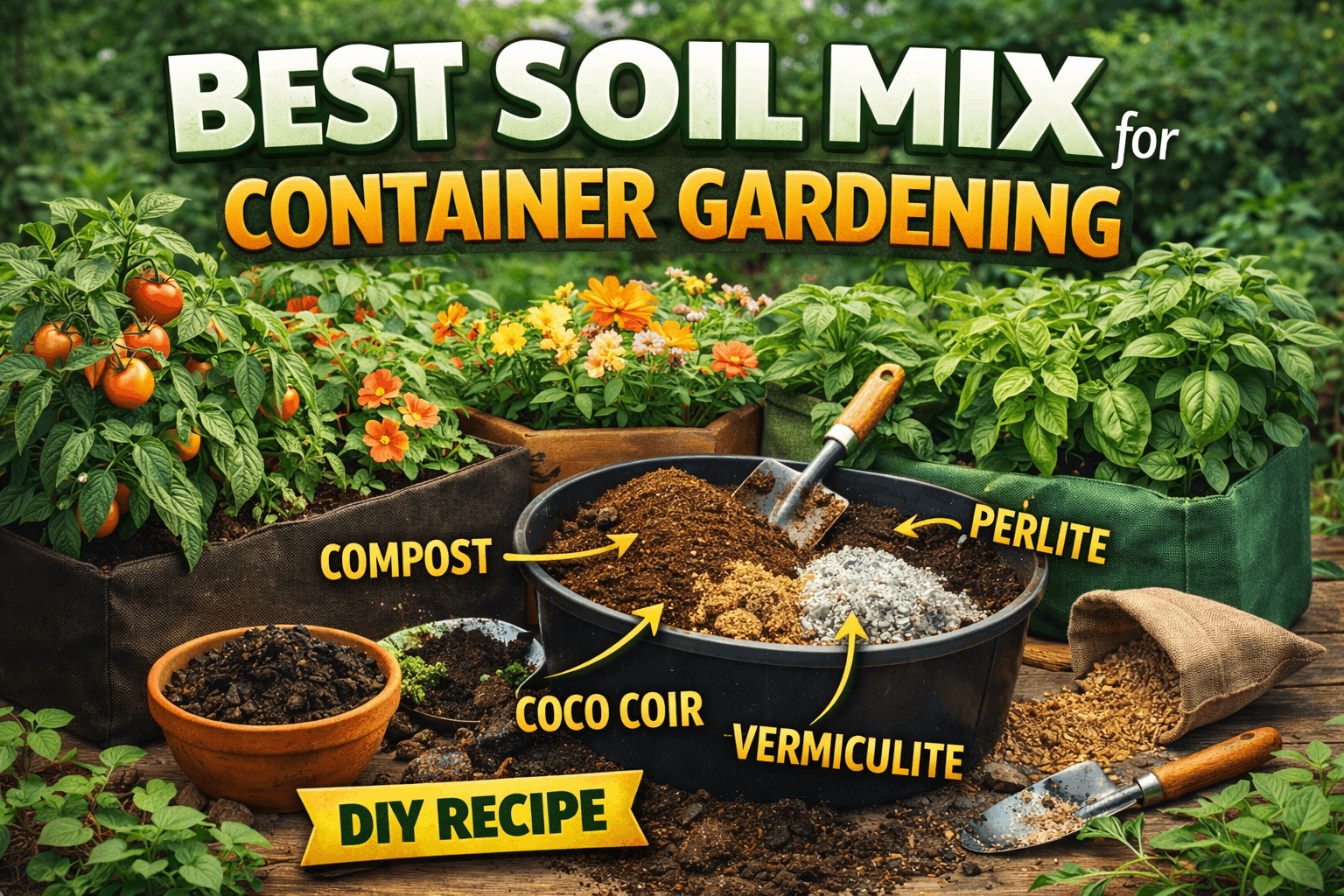 best soil mix for container gardening